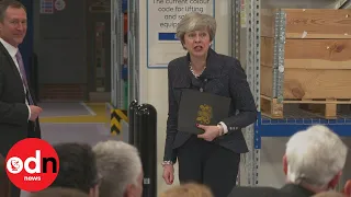 Theresa May's quick-witted comeback to female reporter