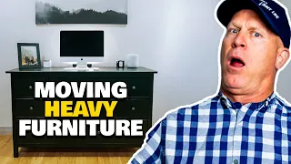 Moving heavy furniture using Furniture Sliders. Moving Furniture Hacks. How to move heavy furniture.