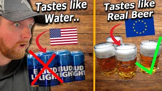 American Reacts to Why American Beer Tastes Like Water..