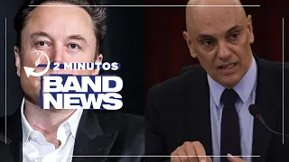 BandNews em 2 minutos (09/04/24 - Manhã) Musk diz que Moraes é um 'Ditador brutal'