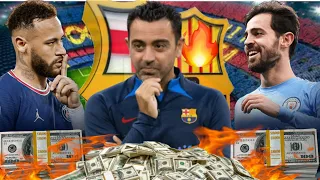 BARÇA-MERCATO XAVI A 2 NOUVELLE PRIORITÉS🤔 BERNARDO SILVA ÉTUDIE 4 OFFRES🤝 NEYMAR EN PRÊT