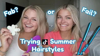 Trying TikTok Hairstyles & Hacks for Summer