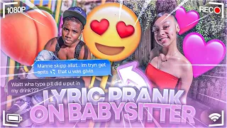 WHOHEEM - “Lets Link” | LYRIC PRANK ON BABYSITTER 😍 **GONE RIGHT**