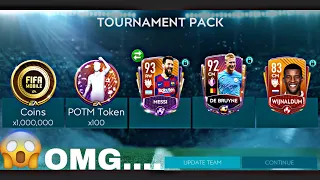 FIFA MOBILE 20- INSANE TEAM OF WEEK PACK OPENING MESSI AND DE BRUYNE PULLED!! PLUS 8 ELITES PULLED!!