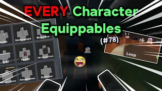 Playing With ALL The Character Equippables In ROBLOX Evade (#78)