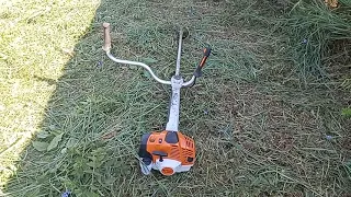 stihl fs 490C прёт без щитка по тяжёлой траве )).