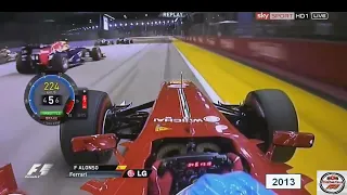 🔥Salida Magistral de Fernando Alonso en el GP de Singapur 2013 ⭐