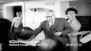 HD Stock Footage Adenaur Wins German Elections 1953 Newsreel