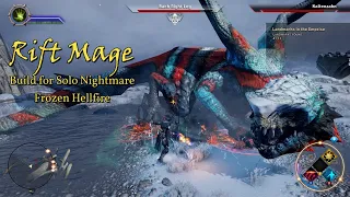 Dragon Age Inquisition Frozen Hellfire Rift Mage Build  Kills Dragons in 29 Seconds On Nightmare