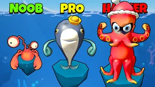 🤢 NOOB 😎 PRO 😈 HACKER | Fish Battle Merge | iOS - Android APK