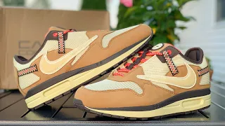 (The Alternative) Travis Scott “Cactus Jack” Nike Air Max 1 Wheat Lemon Drop Review & On Foot!