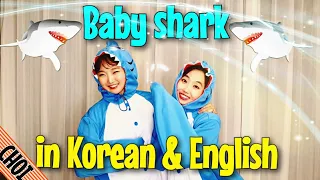 "Baby Shark" Korean Version with dance & English lyrics | Korean children song / kids song 아기상어 안무