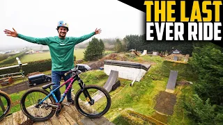 THE FINAL TIME RIDING MY SLOPESTYLE COMPOUND JUMPS!! Insta360 GO 2