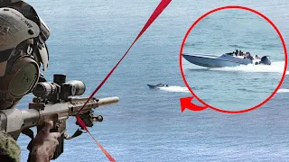 How US Snipers Manage to Shoot Speed Boat Engine From Helicopter