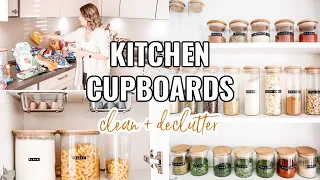 KITCHEN CUPBOARDS DECLUTTER, CLEAN AND ORGANISE | IKEA SMALL KITCHEN STORAGE & ORGANIZATION IDEAS