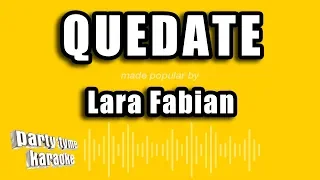 Lara Fabian - Quedate (Versión Karaoke)