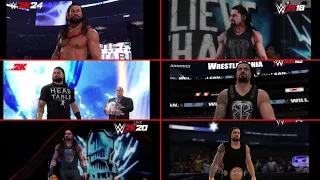 Evolution of Roman Reigns' Entrance: WWE 2K14 to WWE 2K24