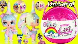 Unicorn LOL Surprise Dolls BIG Custom Doll with Slime and Lil Sister Punk Girl Wedding Boi at School