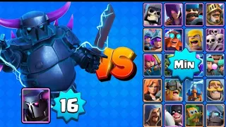 PECKA NV 16 VS TODAS LASCARTAS AL MÍNIMO | Clash ROYAL