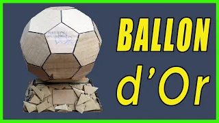DIY Ballon d'Or France Football from Cardboard