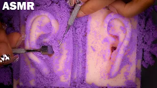 [ASMR] Rough ear cleaning deep into the eardrums (Kinetic Sand, Roleplay)