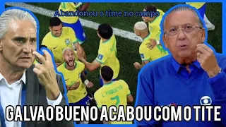 Galvão Bueno acabou com o Tite e soltou o verbo após a derrota do Brasil na copa #copadomundo #tite