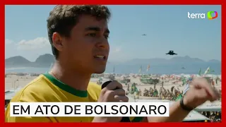 Nikolas Ferreira diz que Brasil 'precisa de homens com testosterona' em ato de Bolsonaro