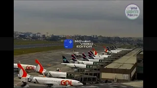 QUASE UM ACIDENTE!!! Decolagem Perigosa no Aeroporto de Congonhas: Avião  Decola no Limite da Pista!