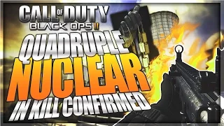 BO2:  INSANE "QUAD NUCLEAR" IN KILL CONFIRMED! - WORKOUT! (BO2 Quad Nuclear In Kill Confirmed)