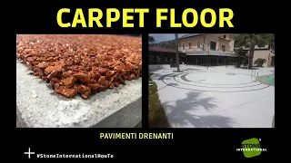REALIZZA PAVIMENTI DRENANTI CON GHIAIA STABILIZZATA - Sasso Resina Carpet Floor