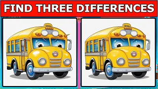 Can You Spot the Three Differences? - Challenging Visual Puzzle Game | Find 3 Differences