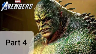 (marvel avengers) Part 4 Abomination boss fight -no commentary