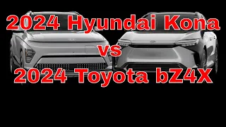 2024 Hyundai Kona Electric Limited vs 2024 Toyota bZ4X XLE (Side by Side Comparison)
