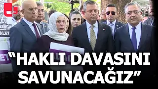 Özgür Özel, Emine Şenyaşar'ı ziyaret etti: Haklı davasını savunacağız