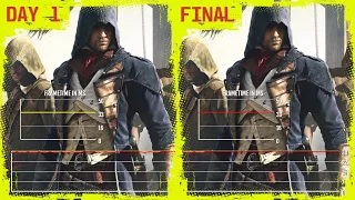 Assassin's Creed Unity Day One vs Final Patch Base PS4 Frame Rate Test