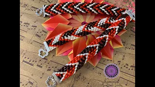 Kumimari 77: Flat Kumihimo Bracelet: Sasanami 16 Strands