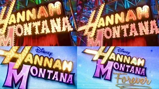 Hannah Montana - Season 1, 2, 3 & 4 intro comparison (HD)