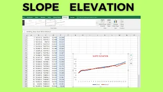 Slope Elevation|| how to check/view slope elevation of height, depth on excel ||