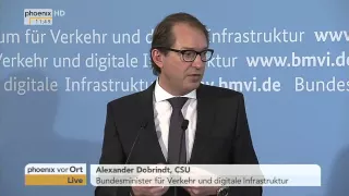 Germanwings-Absturz: PK mit Alexander Dobrindt zur Luftverkehrssicherheit am 02.04.2015