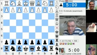 LIVE Blitz #3542 (Speed) Chess Game: Black vs Putski in QGD semi-Slav