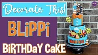 Decorating Tutorial | Blippi Birthday Cake For Kids