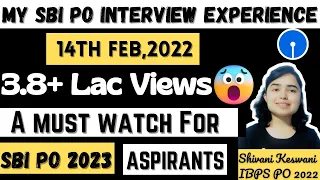 SBI PO Interview Experience 2022 | Shivani keswani