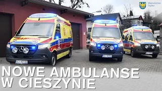 Nowe ambulanse w Cieszyńskim Pogotowiu Ratunkowym