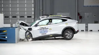 2021 Ford Mustang Mach-E updated moderate overlap IIHS crash test