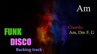 FUNK DISCO Backing Track Groovy Am 115 bpm