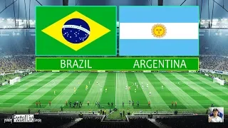 BRAZIL VS ARGENTINA | Full Match & Amazing Goals | PES 2019 Gameplay PC