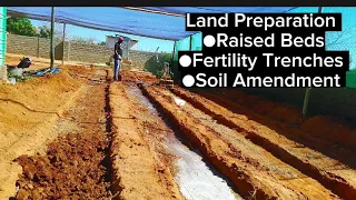 How to do land Preparation|Raised beds|Fertility Trenches|Soil Amendment#Farming#Amapiano #youtuber