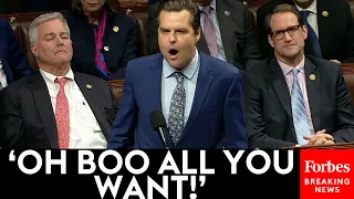 SHOCK MOMENT: Matt Gaetz Explodes On House Republican Colleagues 'Who Have Hollowed Out This Town!'