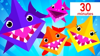 Baby Shark Origami Song + Baby Shark Doo Doo | Twinkle Twinkle | Kids Songs | by Little Angel