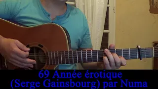 69 Année érotique (Jane Birkin Serge Gainsbourg) reprise guitare voix 1969